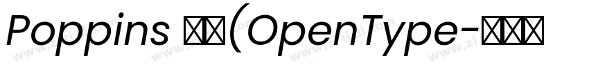 Poppins 粗体(OpenType字体转换